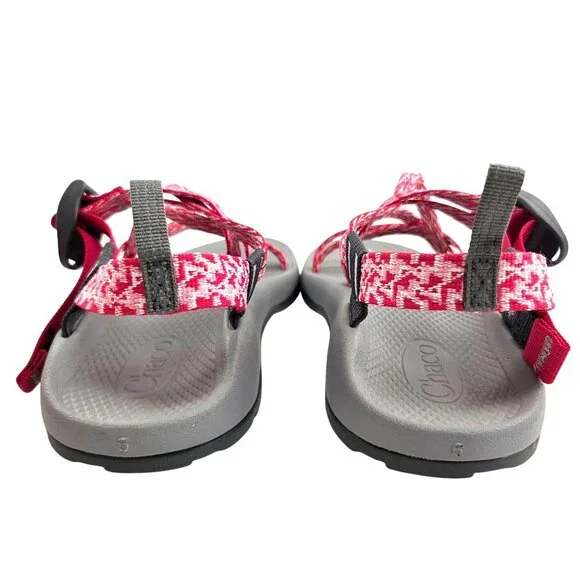 Chaco ZX/1 EcoTread Pink Strappy Hiking Outdoor Sandals Girl's Size 6 - Picture 6 of 11